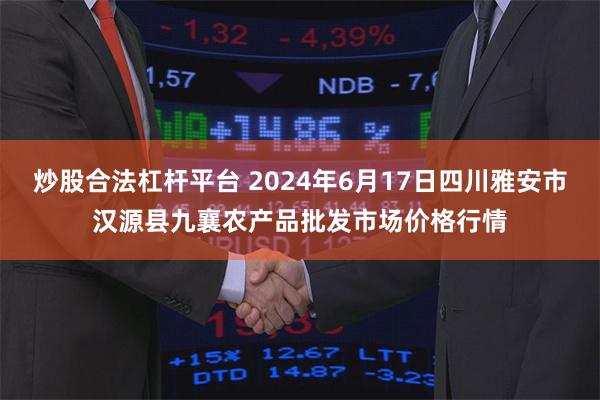 炒股合法杠杆平台 2024年6月17日四川雅安市汉源县九襄农产品批发市场价格行情