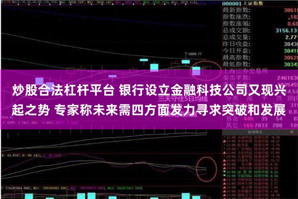 炒股合法杠杆平台 银行设立金融科技公司又现兴起之势 专家称未来需四方面发力寻求突破和发展