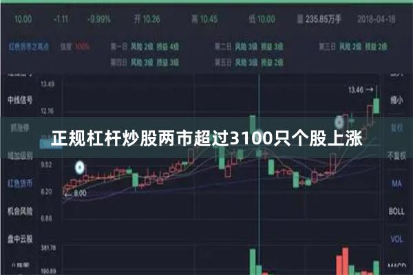 正规杠杆炒股两市超过3100只个股上涨